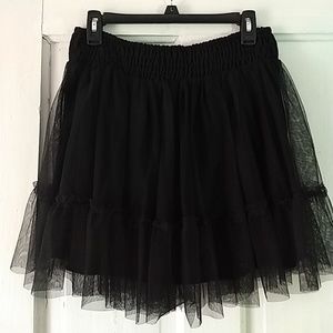 NWOT Cute AF Black Tulle Skirt